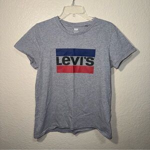 Levi’s Gray T Shirt Men’s L Short Sleeve Casual Logo Tee Classic Cotton